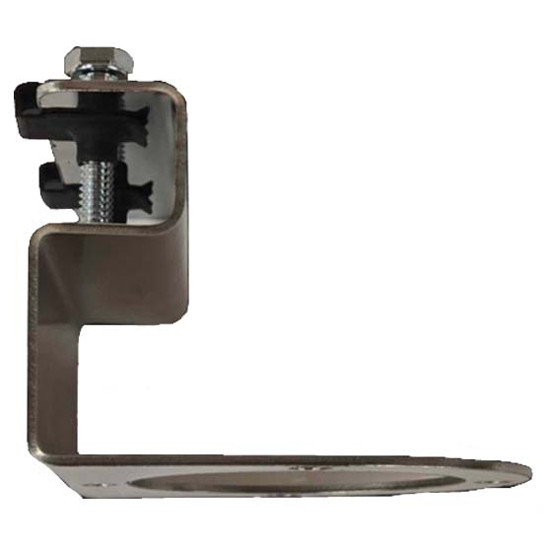 Stainless Steel 90 Degree Angled Light Bracket, Facing Down W/ Frame Mount For Single Watermelon Light