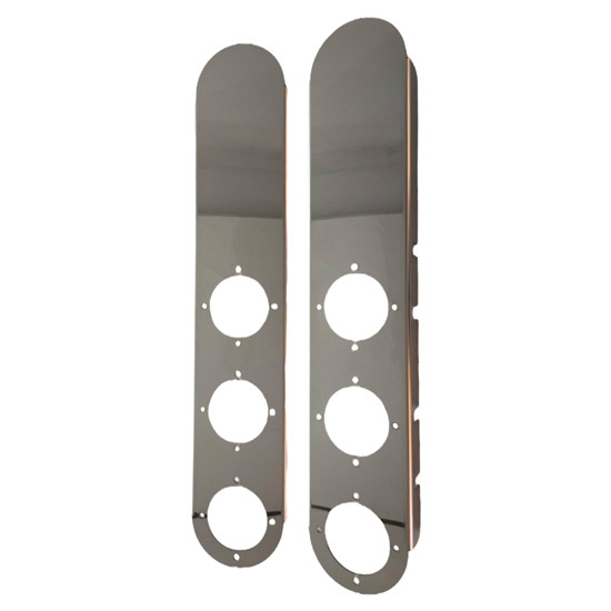 15 Inch Front Long Radius Air Cleaner Brackets With 3 Watermelon Light Holes For Peterbilt 378/379/388/389