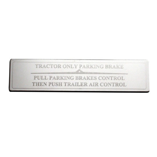 Stainless Steel Parking Brake Dash Plate