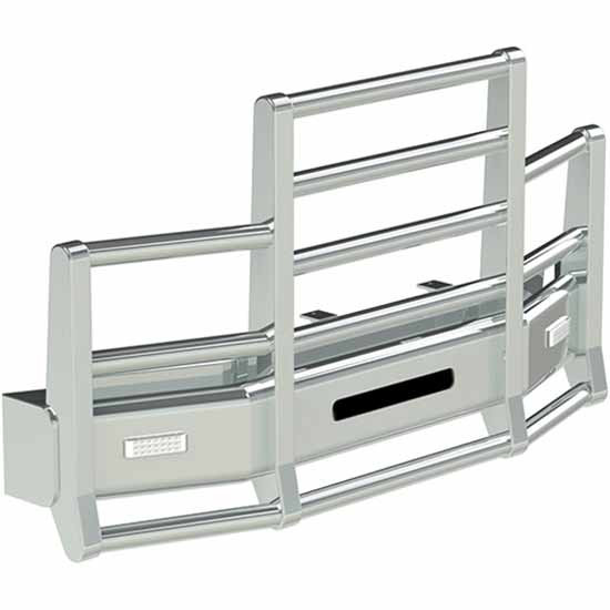 Herd Defender 4 Post Grille Guard W/ Bolt Latch & Oval Signal Lights For Peterbilt 579