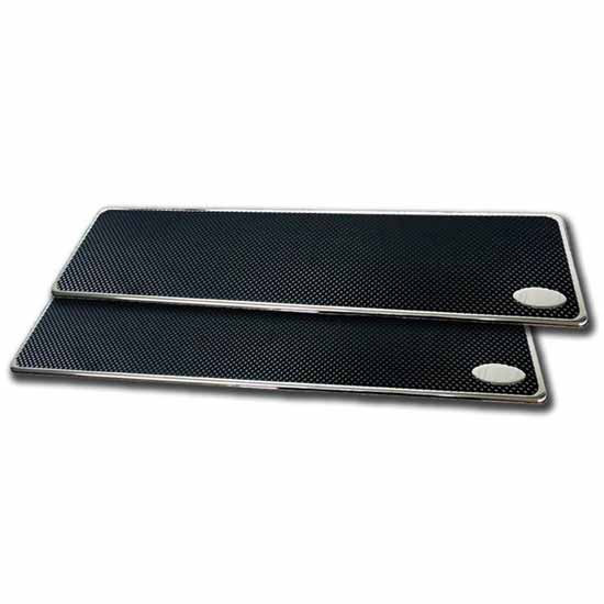 Chrome Plated Aluminum Step Plates W/ 379 Engraved Logo 24 X 6 Inch For Peterbilt 379