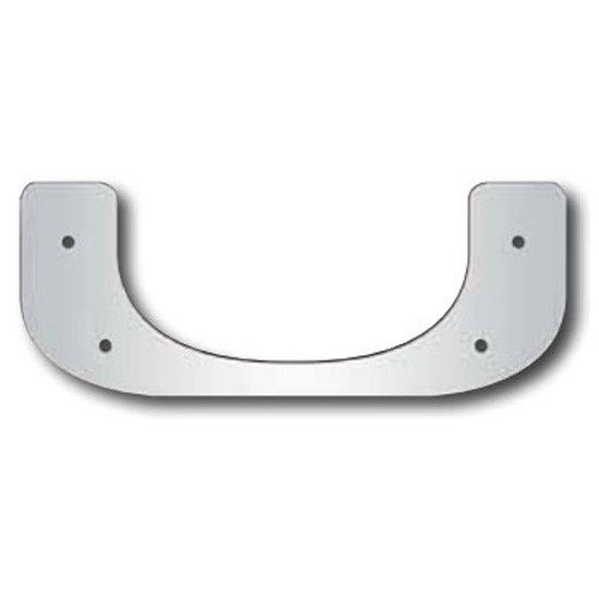 Polished Stainless Steel Front Flap Weights For Peterbilt 388 & 389