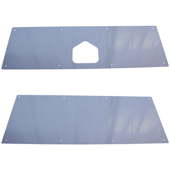 CSM Stainless Steel Battery & Tool Box IFTA Permit Panels- 30.5 Inch For Peterbilt 378, 379