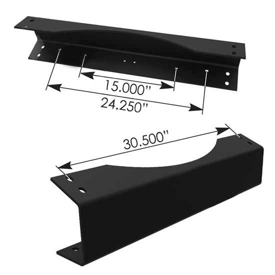 Peterbilt 378, 379, 386, 387 Steel Rear Crossmember With Cutout Replaces 01-47400M000