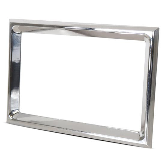 7.25 X 4.875 Inch Chrome GPS Bezel For Peterbilt 386, 388 & 389
