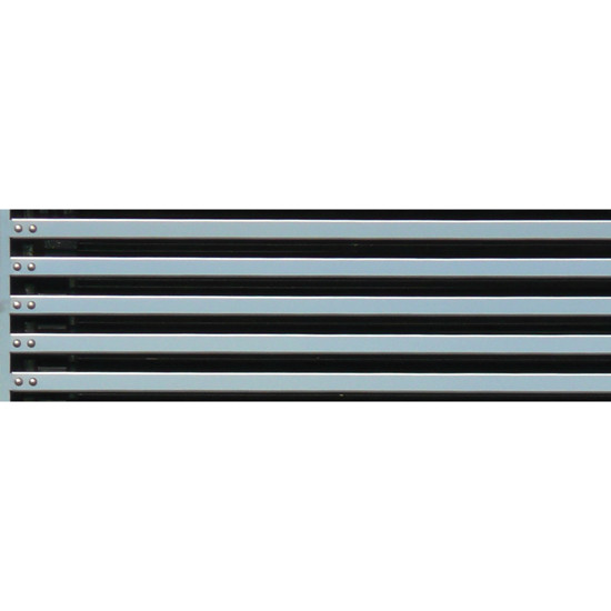 Stainless Steel 17 Horizontal Bar Grille Inserts For Peterbilt 362 1981-2002