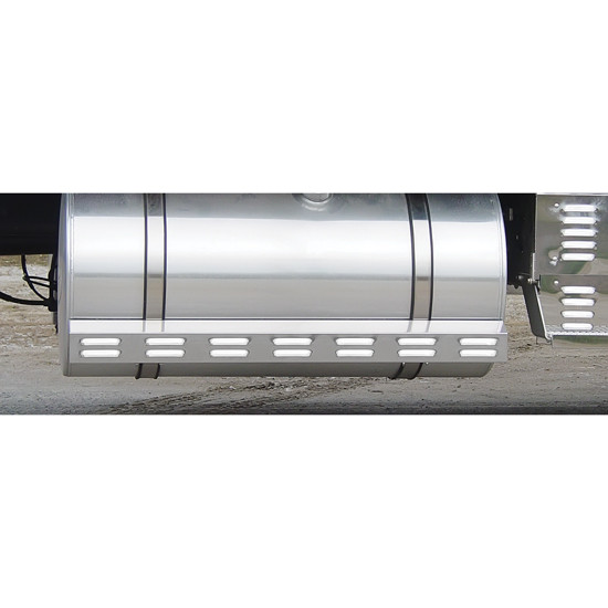 52.5 Inch Stainless Steel Louvered Fuel Tank Fairings For International ProStar 113 BBC / 122 BBC