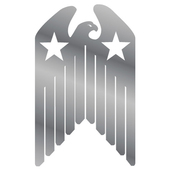 Roadworks Stainless Steel Eagle Shield Truck Accents