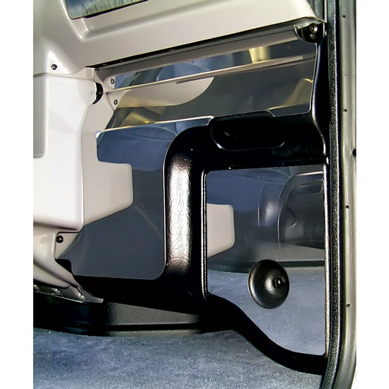 Stainless Steel Lower Heater Panel And Door Trim - 2 Piece For Peterbilt