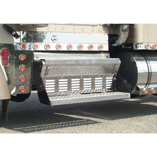 Louvered Battery Box Cover Trim- 45 Inch For Kenworth