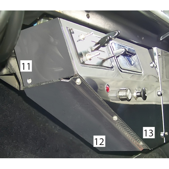 Turnpike Truck Trim Side Of Heater Control Trim For Peterbilt 359, 1967 - 1987