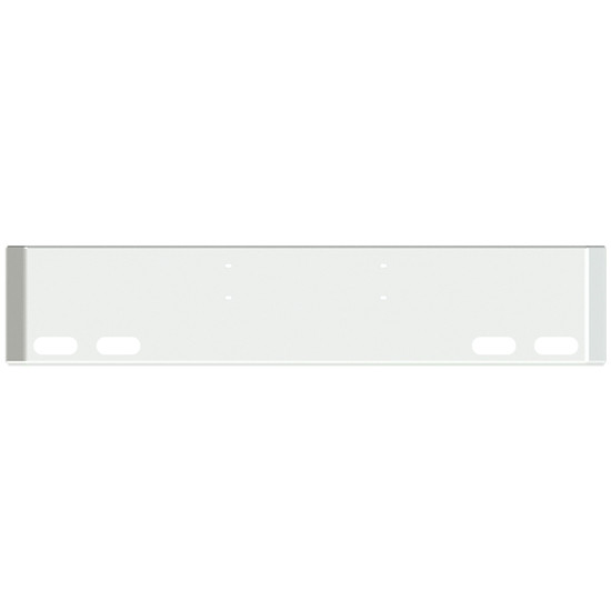 22 Inch Chrome American Road Runner Mitered Corner Bumper With 4 Oval Light Holes For Western Star 4900, 4964