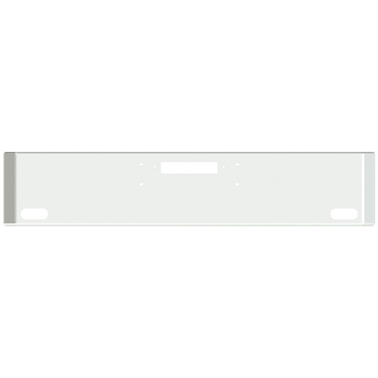 18 Inch Chrome American Road Runner Mitered Corner Bumper With Tow & 2 Oval Light Holes For Western Star 4900, 4964