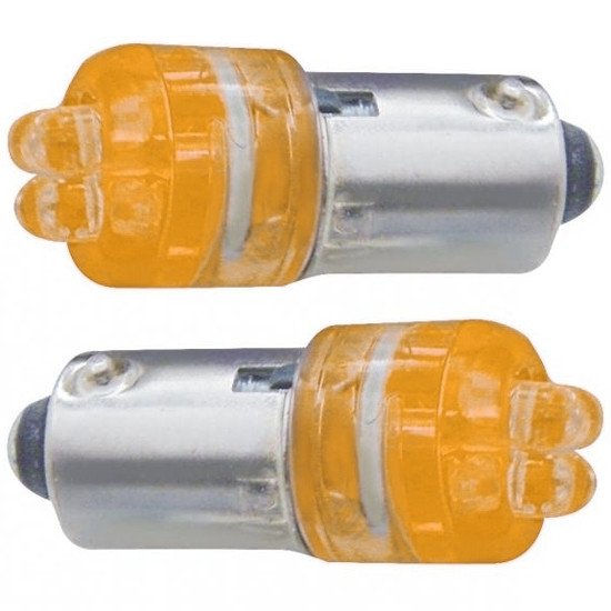 Amber 1893 LED Bulb 4 Micro Diodes - Pair