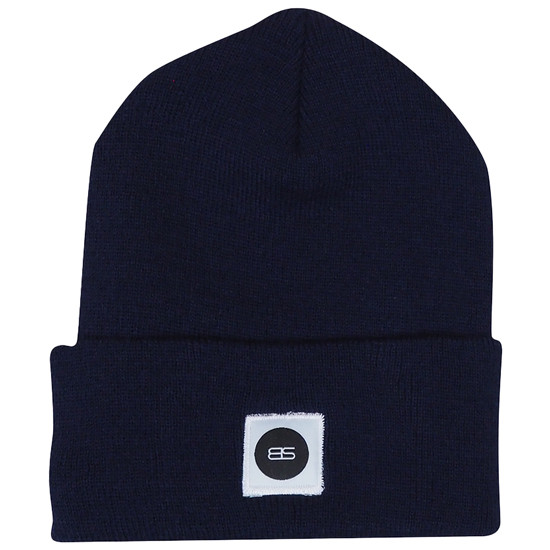 Navy Blue Classic Ribbed Beanie