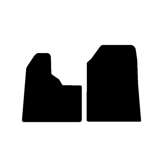 Black Front Floor Mats For Peterbilt 357, 377, 378 & 379