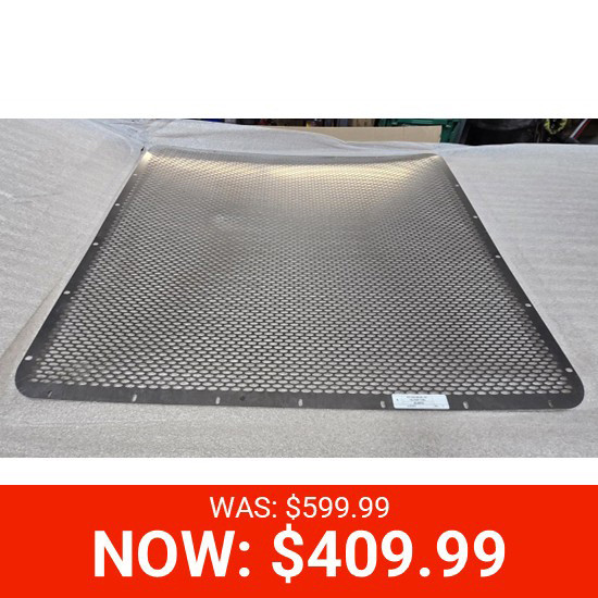 BLEMISHED: Stainless Steel Punched Grille W/ Oval Holes For Peterbilt 389