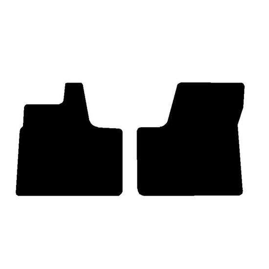 Black Luxury Sprot Carpet Front Floor Mats 2 PC For Peterbilt 387, 587