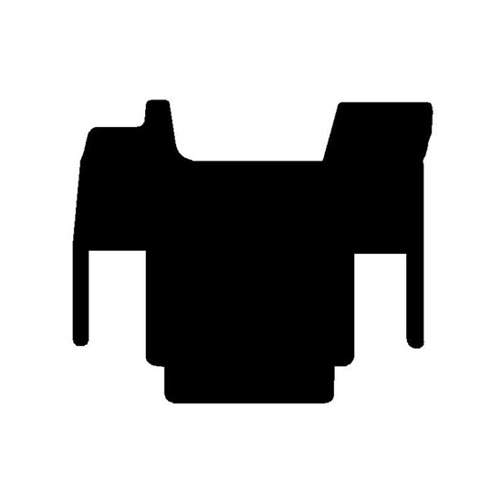 Black Front Floor Mats For Peterbilt 387 & 587 With Automatic Transmission