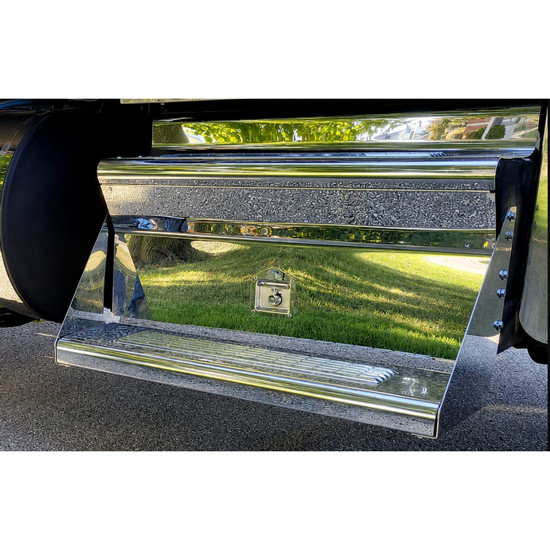 Twelve Ga. Stainless Steel Old Style Tool Box Cover- 40 Inch For Kenworth