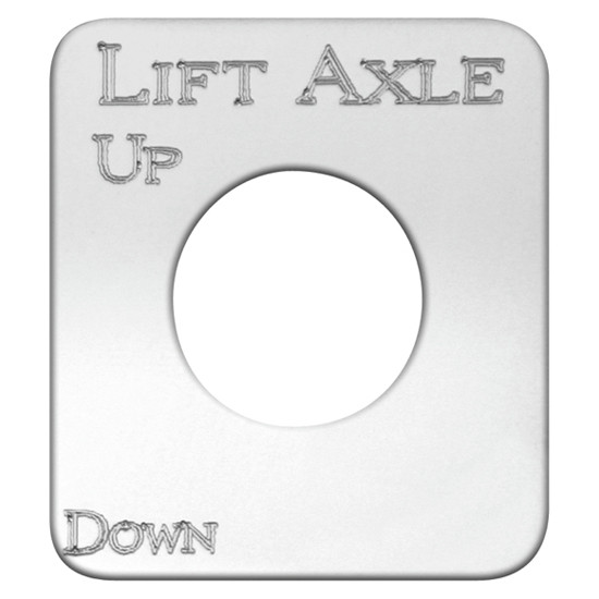 SS Lift Axle Up Down Switch Plate For Kenworth