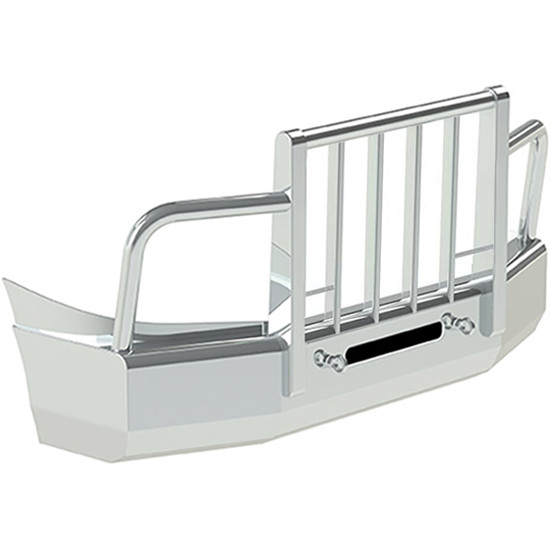 Herd Aluminum Aero 2 Post Grille Guard Bumper W/ Vertical Bars For International LoneStar