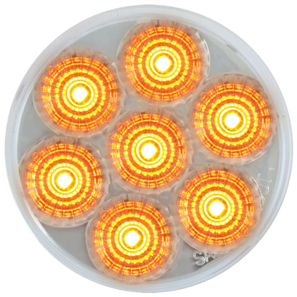 2.5 Inch Low Profile Spyder Light - Amber LED / Clear Lens 2.5 Inch Low Profile Spyder Light - Amber LED / Clear Lens