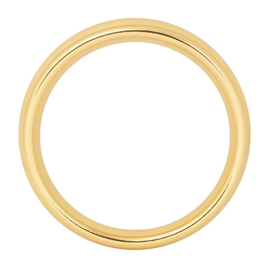 3 3/8 Inch 18K Gold Plated Snap-On Pyrometer Gauge Cover
