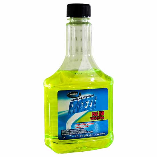 AC Refrigerant Oil PAG 150UV - 8 OZ For R-134a Systems