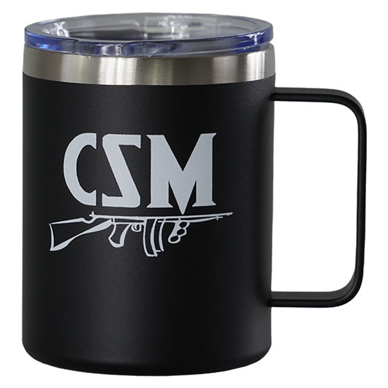 CSM Logo Travel Cup 12 Oz - Black