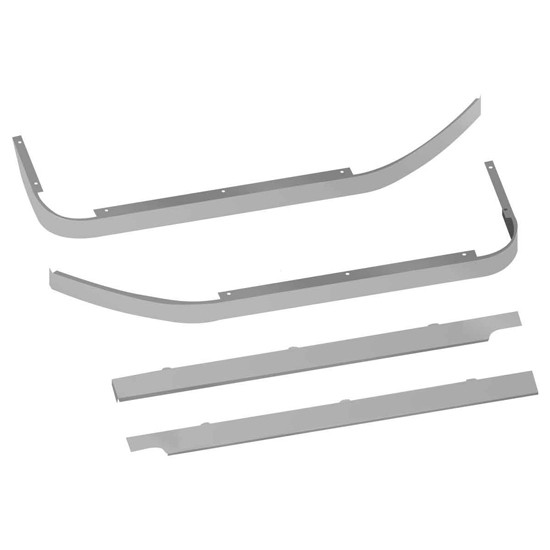 44 Inch Sleeper Panel Kit With 10 Slotted Light Holes For Peterbilt 567 / 579 Long Hood With Underbody Exhaust