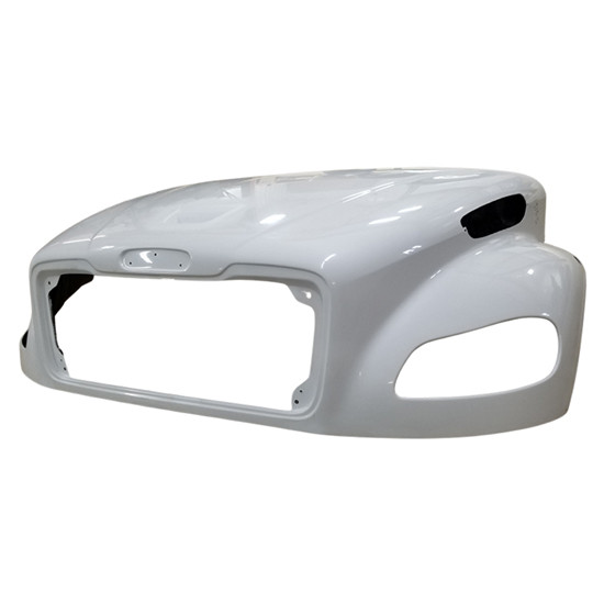 Jones Performance Fiberglass Hood Shell W/ 39 Inch Centerline & Fenders For Freightliner M2 Business Class, M2- 106 Replaces A17-21139-104, A17-21151-060