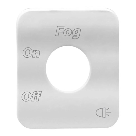 Stainless Steel Fog Light Switch Plate For Freightliner