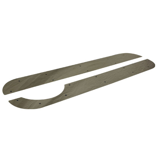 Stainless Steel Interior Door Kick Panel For Peterbilt 377, 378, 379 With Passenger Side Lower View Door