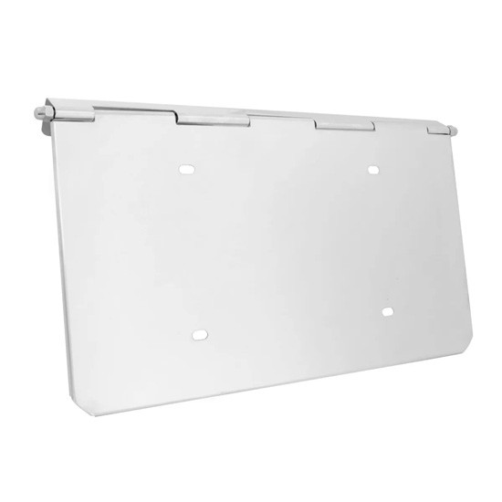 Stainless Steel License Plate Holder 14.875 X 8 Inch For Peterbilt