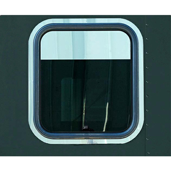 6 Inch Stainless Steel Sleeper Window Chop Top For Peterbilt 567 & 579 Driver Side