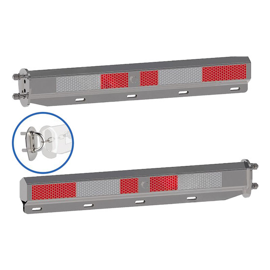 30 Inch Stainless Steel Mud Flap Hanger W/ Reflective Tape