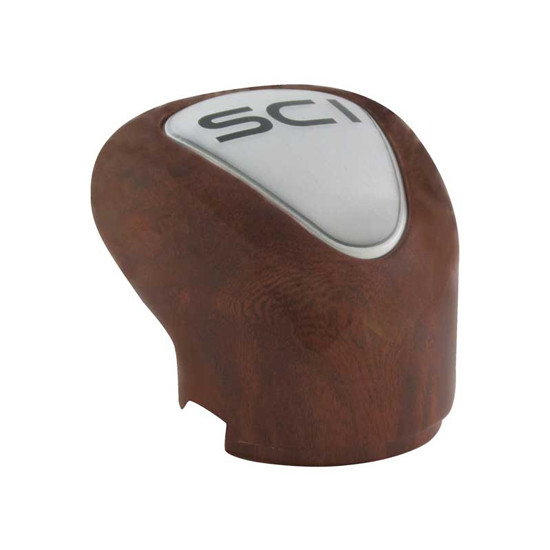 Brown Burl Look Gear Shift Knob Cover