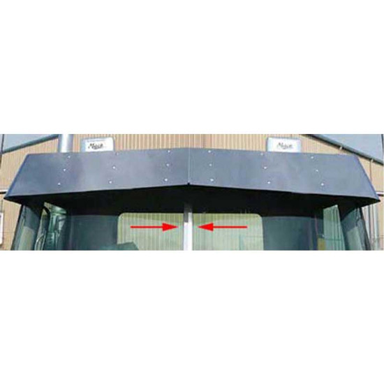 Stainless Steel Center Windshield Post Trim For Mack CV713 Granite & Mack GU713
