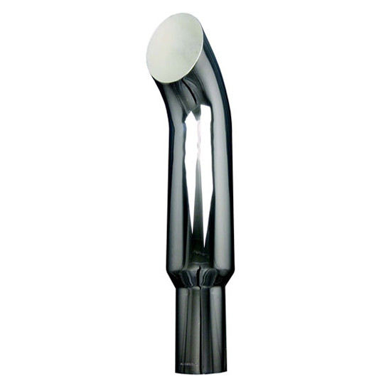 7-5 X 54 Inch Chrome Curve Turn Exhaust Stack By BESTfit
