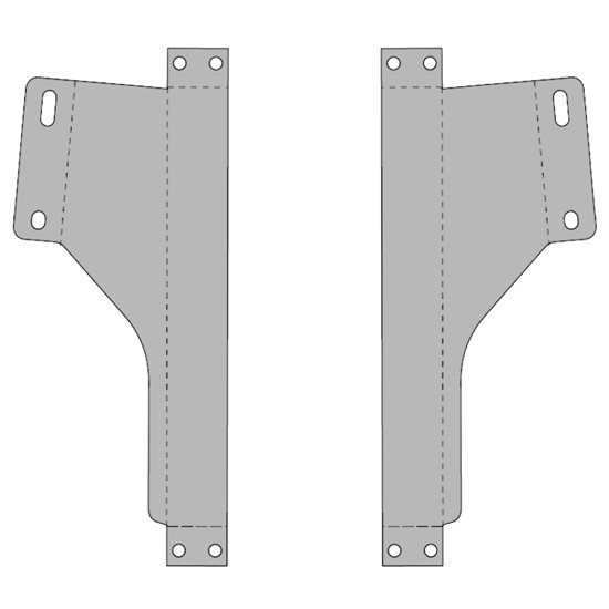 8 Inch Sanded For Painting Top of Door Trim W/ Out Passenger Side Upper Door Mirror Cutout For Kenworth T680, T880 & W990