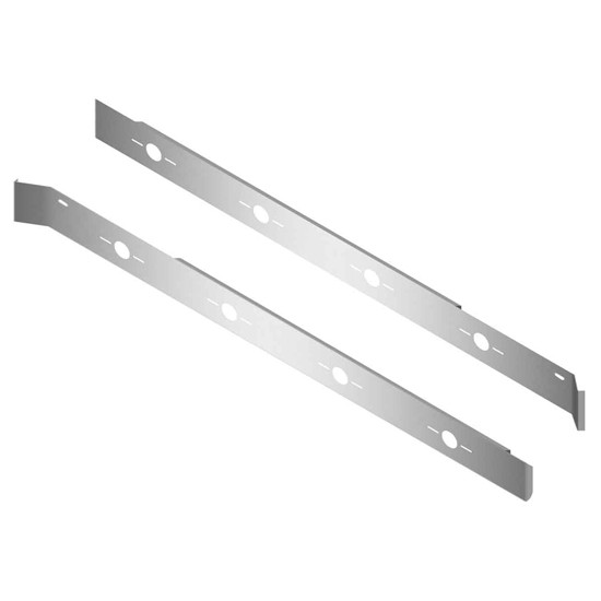 Stainless Steel Cab Panel W/ 8 Slotted Light Holes For Freightliner Cascadia