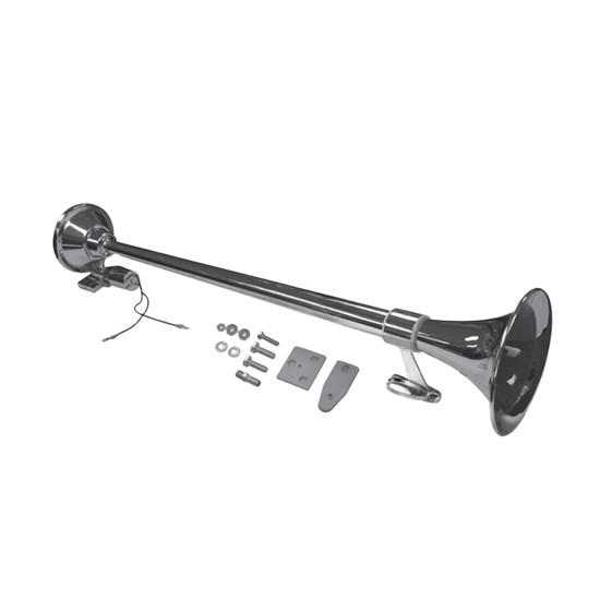 28.25 Inch Chrome Plastic Air Horn- 115 DB Output