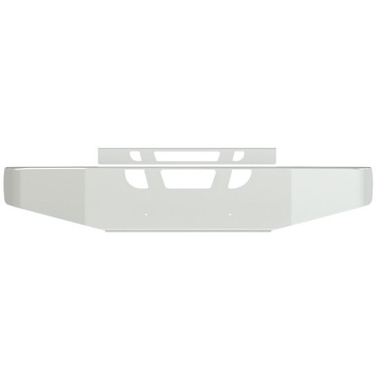 16 Inch Chrome Taper Rolled End Bumper W/ Tow & Vent Holes For Volvo VHD