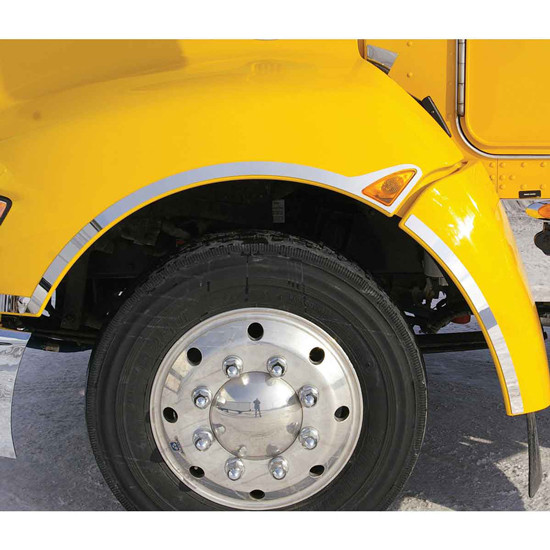 Stainless Steel Front Fender Trim For Kenworth T170, T270, T370 & T440