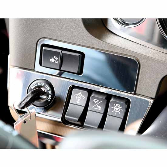 Turnpike Truck Trim Stainless Steel Trim For Load Light Switch Above Ignition Switch For Kenworth