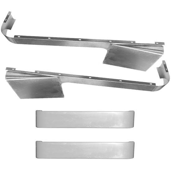 5 Inch Blank Aluminum Cab-Cowl & Sleeper Panels W/ Short Wrap For Peterbilt 359 W/ 36 Inch Sleeper W/O Extenders