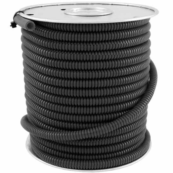 1/4 Inch Black Plastic Wire Loom 100 Feet 1/4 Inch Black Plastic Wire Loom 100 Feet