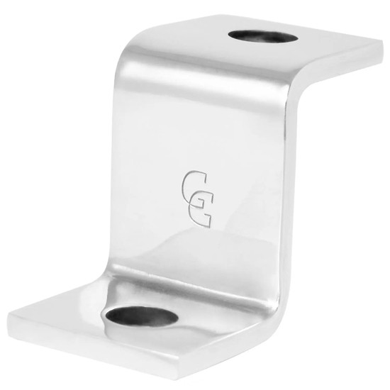 2.5 X 1.5 X 1 Inch Stainless Steel Z Mounting Bracket- 3/8 Inch Thick
