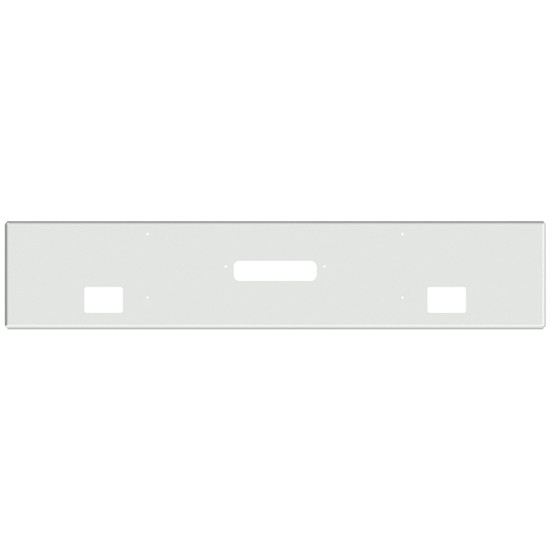 18 Inch Chrome Texas Boxed End Bumper W/ Square Fog Light & Tow Holes For Western Star 4900SF